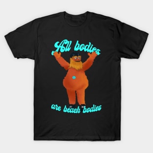 All Bodies Feminist Streaking Gritty T-Shirt